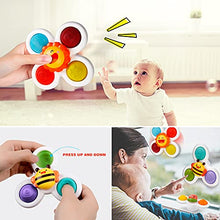 Suction Cup Spinner Toys, Strong Suction Cup Bath Toys, Spinning Dimple Fidget Toy, Sensory Toys for Toddlers 1-3, Birthday for 1-3 Year Old Girl Boy