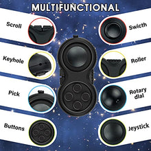 WTYCD Original Fidget Retro Rubberized Classic Controller Game Pad Fidget Focus Toy with 8-Fidget Functions and Lanyard - Perfect for Relieving Stress