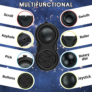 WTYCD Original Fidget Retro Rubberized Classic Controller Game Pad Fidget Focus Toy with 8-Fidget Functions and Lanyard - Perfect for Relieving Stress