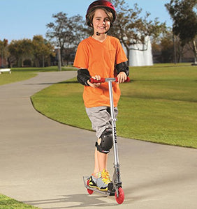 Razor A3 Kick Scooter for Kids - Larger Wheels, Front Suspension, Wheelie Bar, Lightweight, Foldable, and Adjustable Handlebars