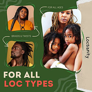 Locsanity Daily Moisturizing Refreshing Spray for Locs, Dreadlocks - Rose Water and Peppermint Hair Scalp Moisturizer, Dreadlock Spray - Natural Loc Care and Maintenance (8oz)