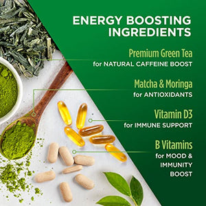 VitaCup Green Tea Pods, Enhance Energy & Detox with Matcha, Moringa, B Vitamins, D3, Keto, Paleo, Vegan, Recyclable Single Serve Pod, Compatible with Keurig K-Cup Brewers,64 Ct