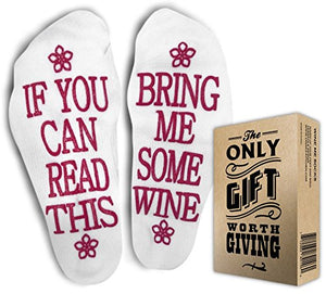 The ONLY GIFT WORTH GIVING WINE GIFTS FOR WOMEN - Wine Accessories for wine lovers. If You Can Read This Bring Me Some Wine. Perfect gifts for women who have everything