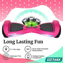 Fluxx FX3 Hoverboard with 6.5" LED Wheels & Headlight, Max 3.1Miles Range & 6.2mph Power by 200W Motor, UL2272 Certified Approved and 65.52Wh Battery Self Balancing Scooters for 44-176lbs Kids Adults (Pink)