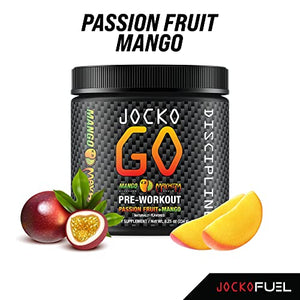 Origin Jocko Fuel Pre Workout Powder with L-Citrulline, Nootropic & Caffeine for Endurance & Stamina - Keto, Sugar Free Blend for Distance Running, Cycling, Jiu Jitsu - 30 Servings (Mango)