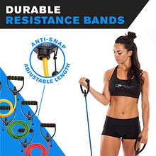 DYNAPRO Exercise Resistance Bands, Adjustable Length, Comfort Handles, Professional Quality, Anti-Snap. Great for Workouts, Physical Therapy, Yoga (Set of 3)