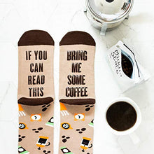 Lavley If You Can Read This, Bring Me... Funny Novelty Socks For Men and Women (US, Alpha, One Size, Regular, Regular, Coffee)