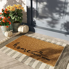 Barnyard Designs 'Home Sweet Home' Doormat Welcome Mat for Outdoors, Large Front Door Entrance Mat, 30x17, Brown