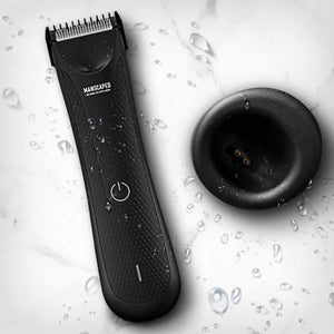 MANSCAPED® Electric Groin Hair Trimmer, The Lawn Mower™ 3.0, Replaceable Ceramic Blade Heads, Waterproof Wet/Dry Clippers, Standing Recharge Dock, Ultimate Male Body Hair Razor